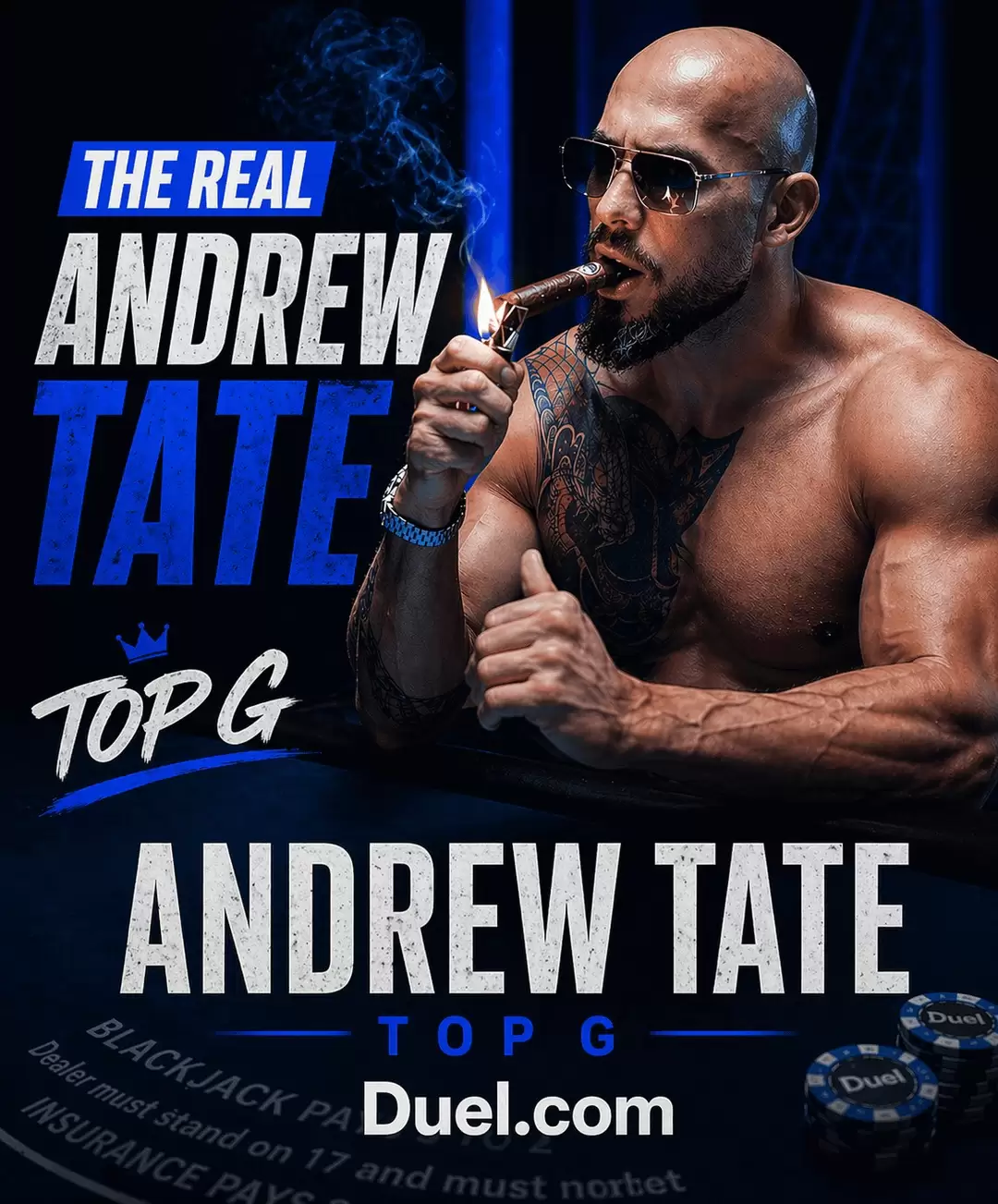 Andrew Tate on Duel Blackjack Media 1